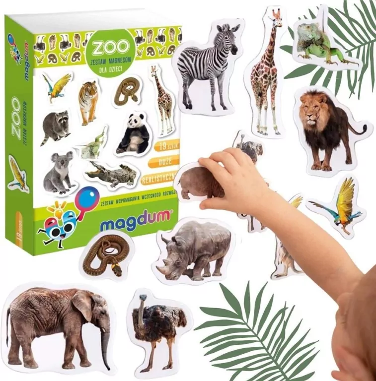 Zestaw magnesów dla dzieci. ZOO - tantis.pl