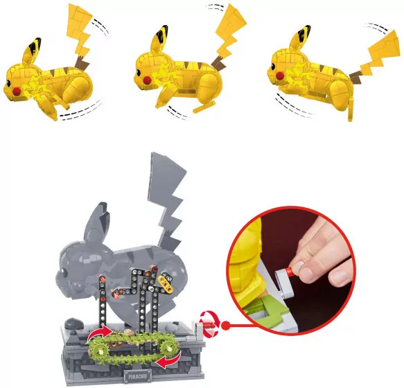 MEGA Pikachu Kolekcjonerski Pokemon do zbudowania - tantis.pl