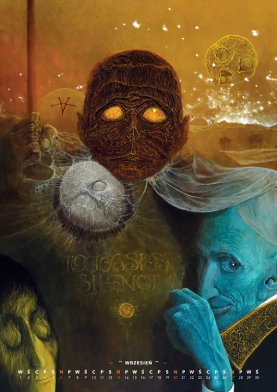 Kalendarz 2026 - Beksiński wzór 8 A3 - tantis.pl