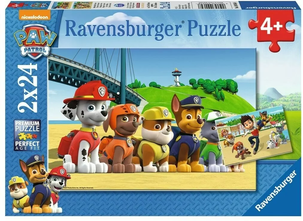 Puzzle 2x24.  Bohaterskie Szczeniaki. Psi Patrol - tantis.pl