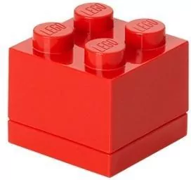 LEGO(R) pudełeczko klocek czwórka czerwony - tantis.pl