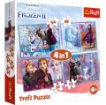 Trefl. Puzzle 4w1. Disney Frozen II. Podróż w nieznane - tantis.pl