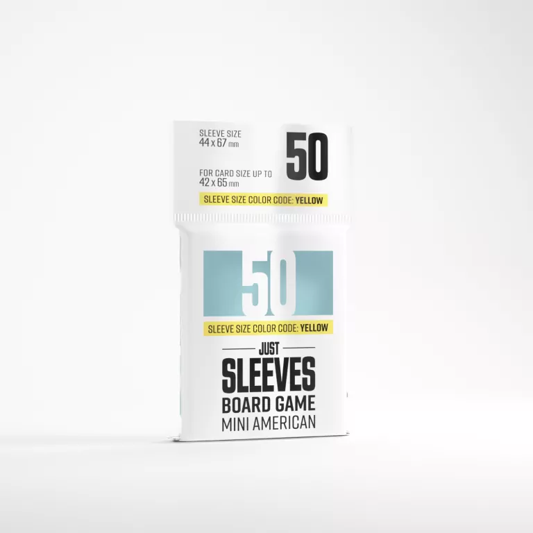 Gamegenic: Just Sleeves - Board Game Sleeves (44 x 67 mm) 50 sztuk, Clear - tantis.pl
