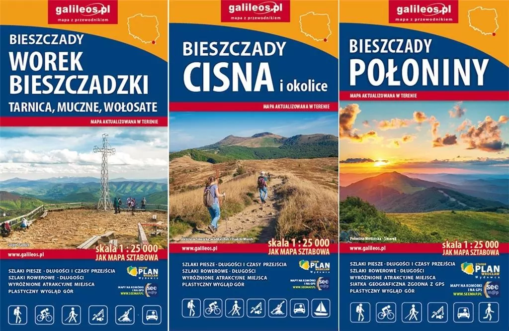 Bieszczady. Komplet 3 map - tantis.pl