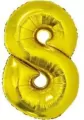Balon foliowy 8 złoty 35cm - tantis.pl