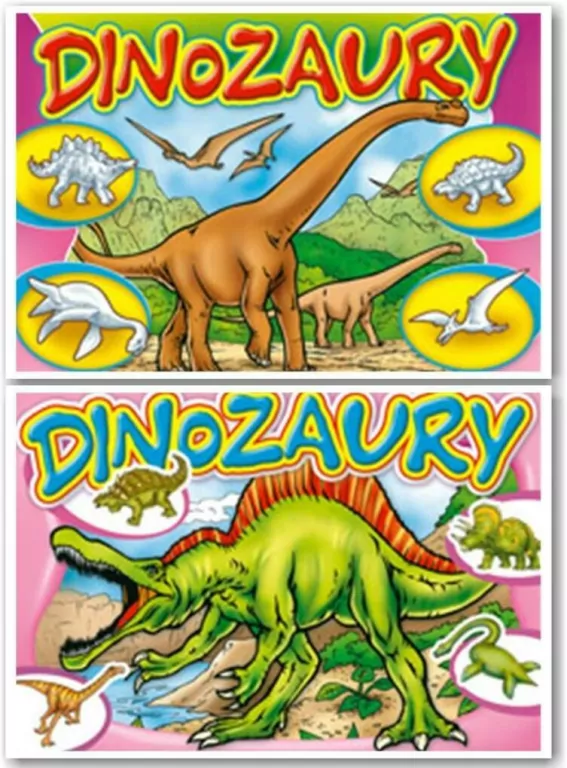 Dinozaury. Malowanki z naklejkami. Mix - tantis.pl