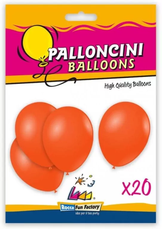 Balony pomarańczowe 26cm 20szt - tantis.pl