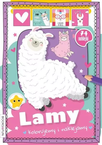 Kolorujemy i naklejamy. Lamy - tantis.pl