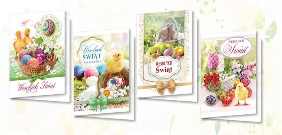 Karnet B6 Wielkanoc świeckie (10szt) - tantis.pl