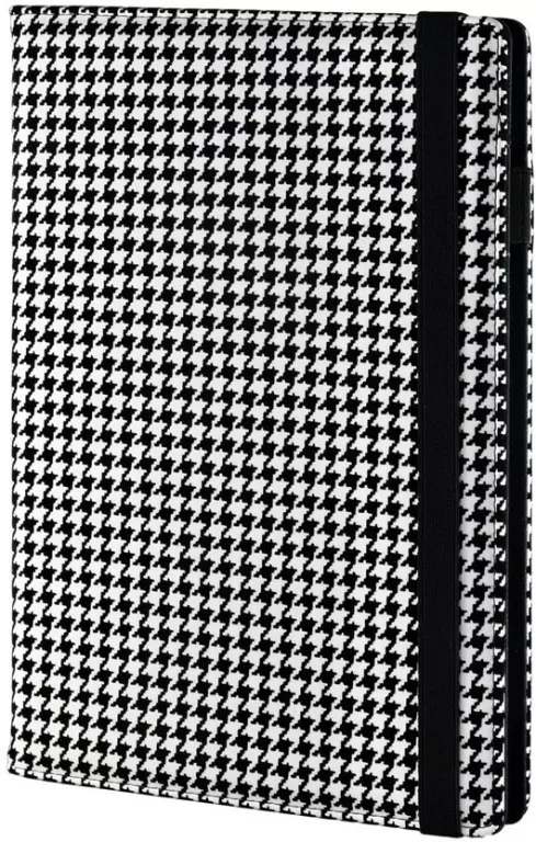 Notes A5 na gumkę kratka biało-czarny NP-16MD - tantis.pl