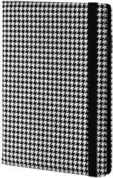 Notes A5 na gumkę kratka biało-czarny NP-16MD
