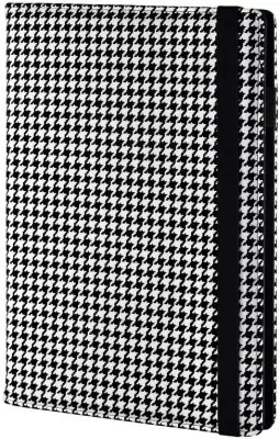 Notes A5 na gumkę kratka biało-czarny NP-16MD