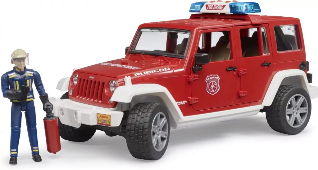 Jeep Wrangler Unlimited Rubicon. Straż Pożarna z figurką - tantis.pl