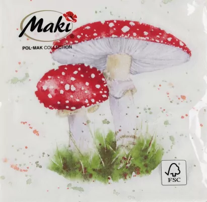 SERWETKA PAP 3W 330X330 MUCHOMOR PM OP