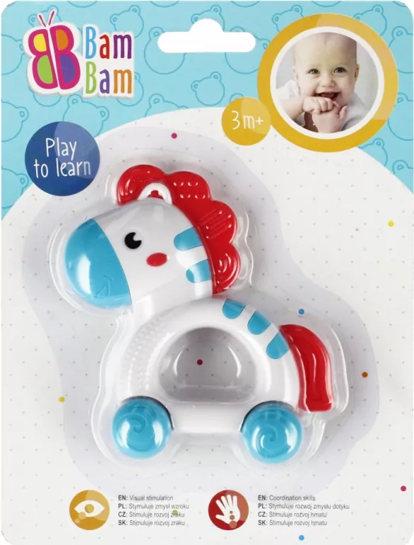 Bam Bam. Grzechotka zebra - tantis.pl