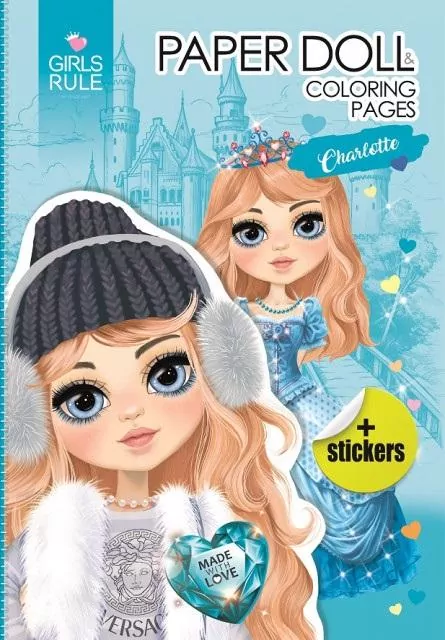 Papierowa lalka do wycinania Charlotte - tantis.pl