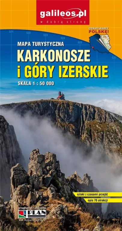 Mapa - Karkonosze i Góry Izerskie 1:50 000 - tantis.pl