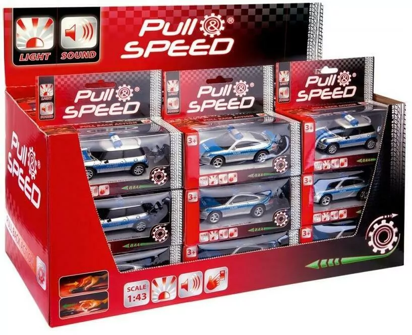 Pull&Speed Sound & Light Police. Mix - tantis.pl