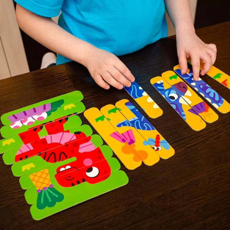 Puzzle sticks. Dinozaury - tantis.pl