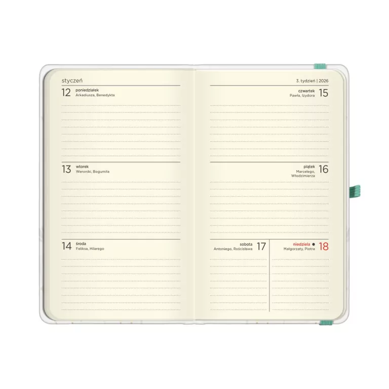 Kalendarz kieszonkowy 2026 Kwiaty - tantis.pl