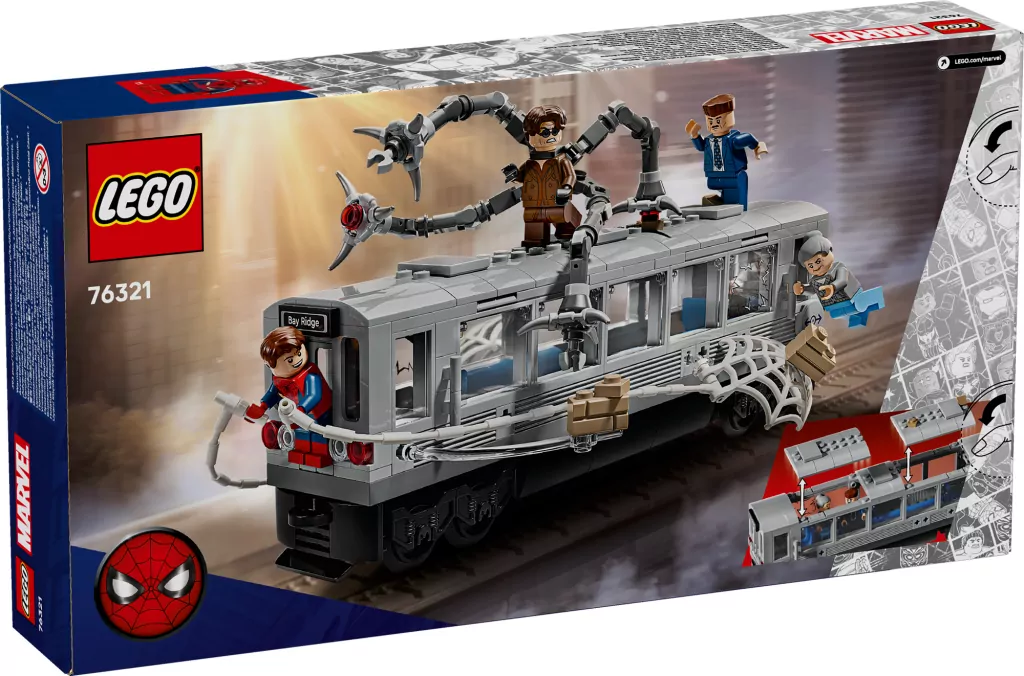 LEGO® Spider-Man kontra Doc Ock — scena w metrze 76321 - tantis.pl