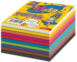 Bibuła marszczona kostka 10x10cm 10 kolorów mix