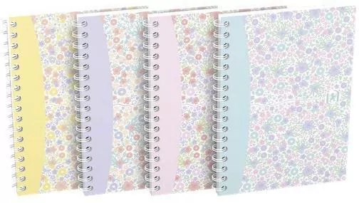 Kołozeszyt Floral. A6/50K kratka. 10 sztuk - tantis.pl