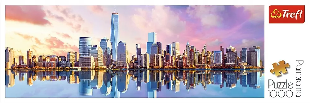 Trefl. Puzzle Panoramiczne. Manhattan, 1000 elementów - tantis.pl