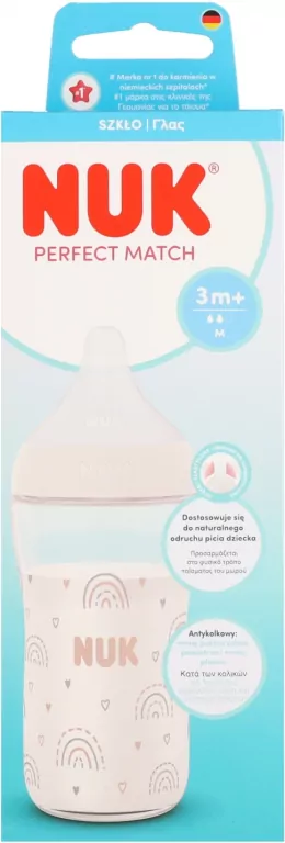 NUK BUTELKA SZKL 230ML PM SI M TECZA10212056 1/6 - tantis.pl