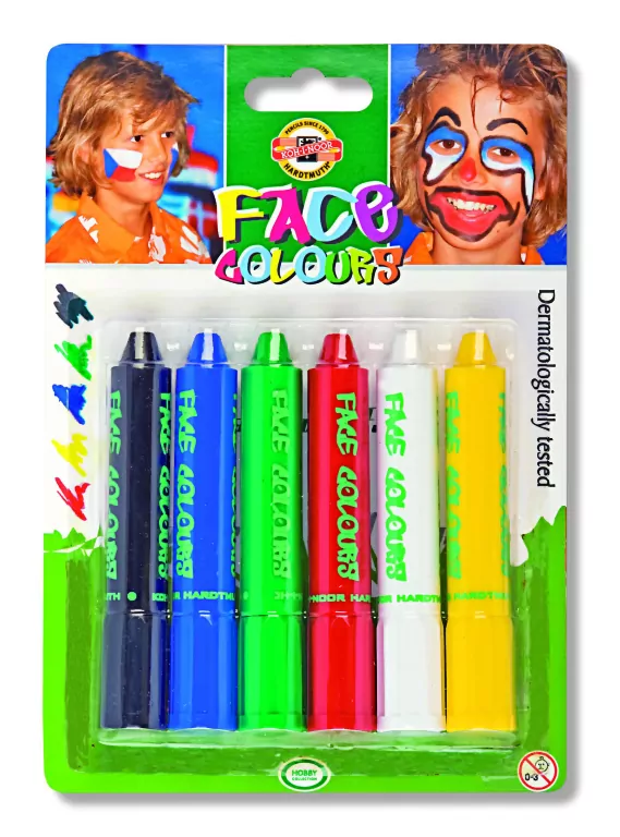 KREDKI DO MALOWANIA TWARZY 4610 KPL. 6 KOLORÓW - tantis.pl