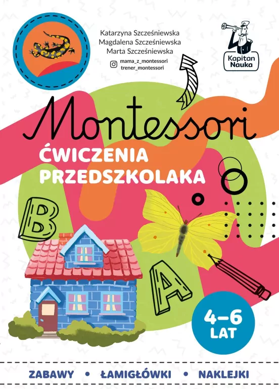Montessori. Ćwiczenia przedszkolaka 4-6 lata - tantis.pl