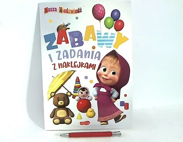 Masza i Niedźwiedź. Zabawy i zadania z naklejkami - tantis.pl