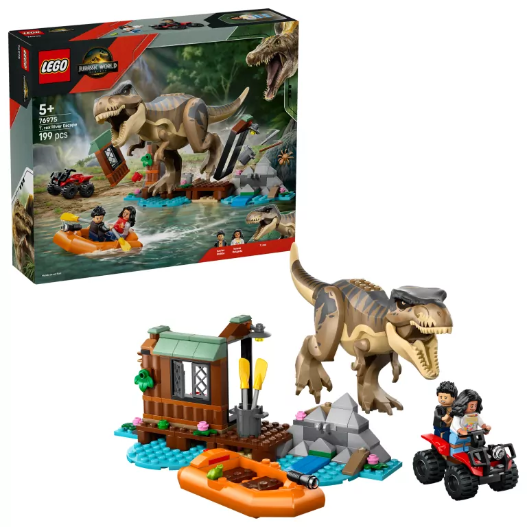 LEGO® Jurassic World. Ucieczka rzeką przed tyranozaurem 76975 - tantis.pl