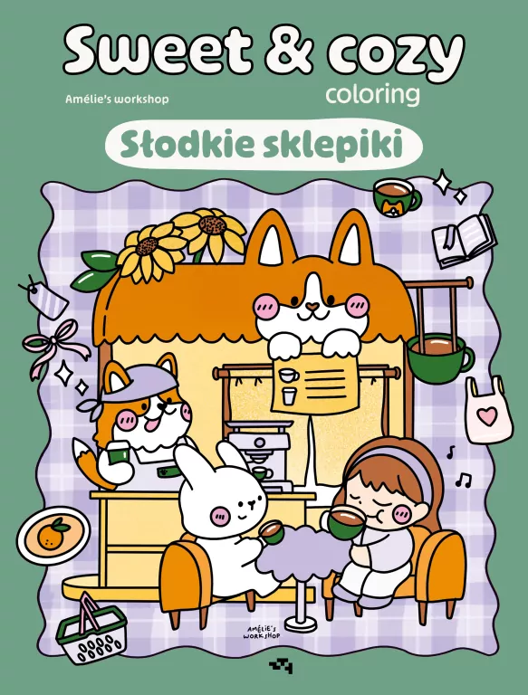 Słodkie sklepiki. Sweet & cozy coloring - tantis.pl