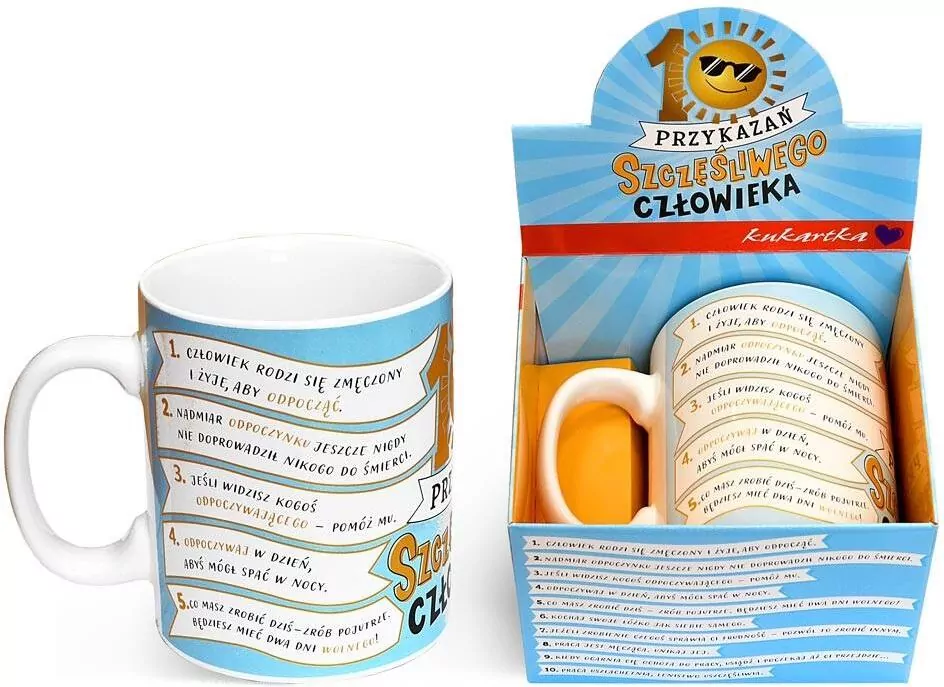 Kubek Gigant G 058 10 Przykazań Szczęśliwego Człow - tantis.pl