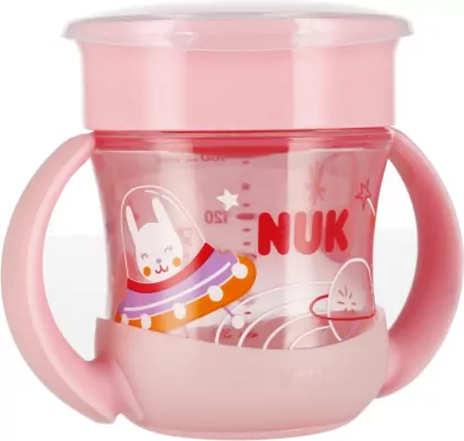 NUK. Mini Magic Cup. Night. Kubek. 160 ml. 6 miesięcy. Różowy