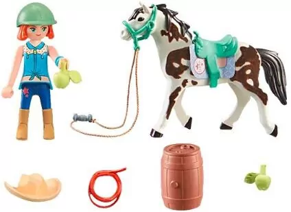 Ellie i Sawdust ćwiczące western riding. World of Horses 71358 - tantis.pl