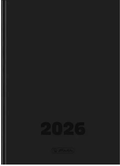Kalendarz 2026 A4 dzienny Szefa DTP czarny HERLITZ - tantis.pl
