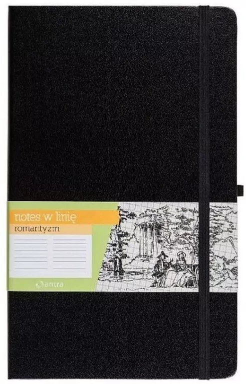 Notes A6 Linia Romantyzm Czarny ANTRA - tantis.pl