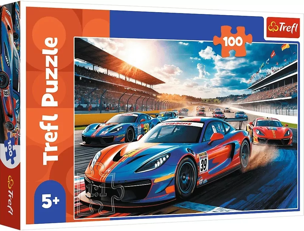Puzzle 100 Szybka wyścigówka TREFL - tantis.pl