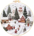 Zestaw do haftowania świąteczna wioska - tantis.pl