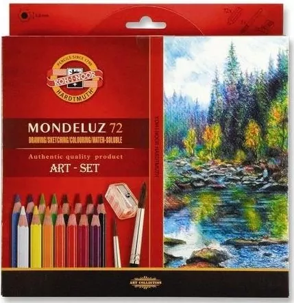 Kredki Mondeluz 72 kolory + pędzel - tantis.pl
