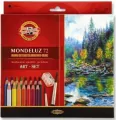 Kredki Mondeluz 72 kolory + pędzel - tantis.pl