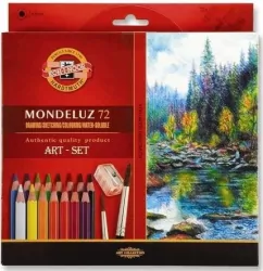 Kredki Mondeluz 72 kolory + pędzel