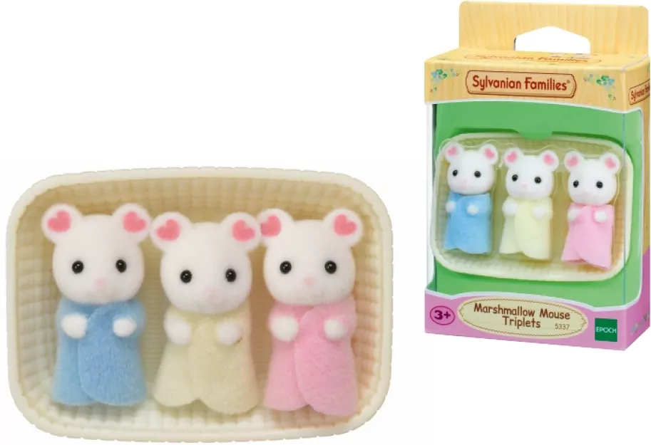 Zestaw Trojaczki Piankowych Myszek. Sylvanian Families - tantis.pl