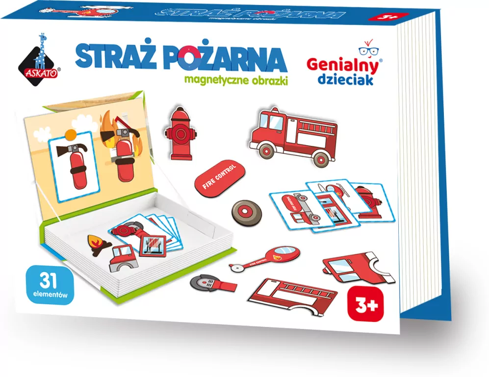 Układanka magnetyczna. Straż pożarna - tantis.pl
