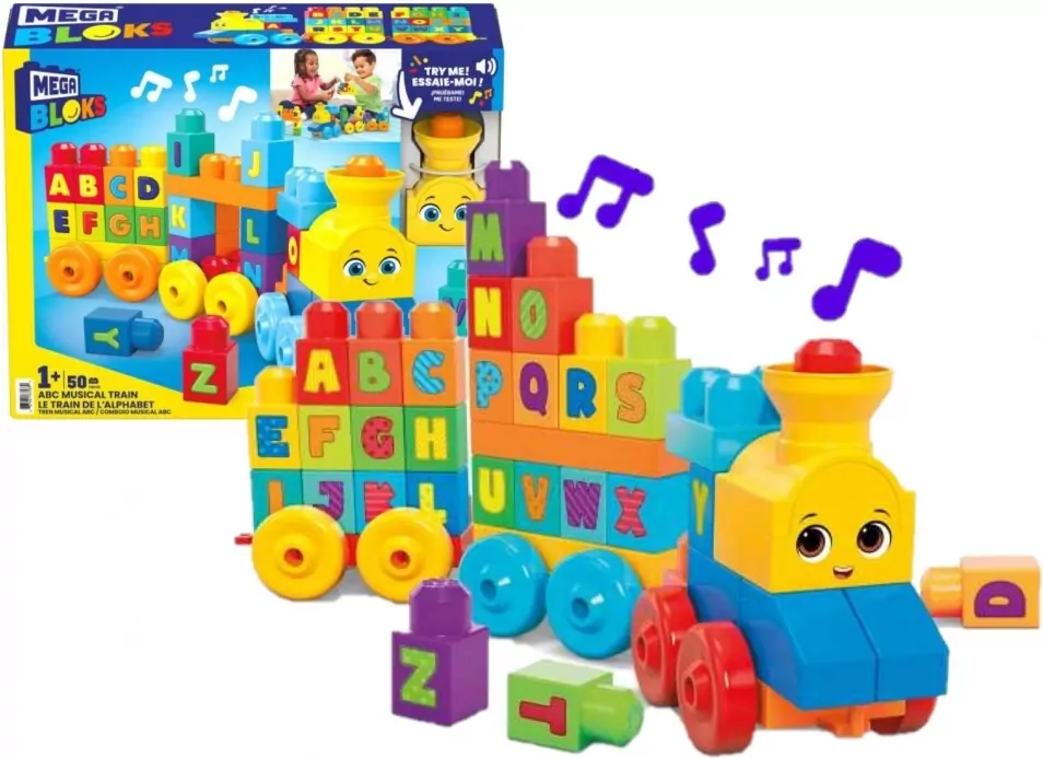 Mega Bloks®. Interaktywny pociąg ABC - tantis.pl