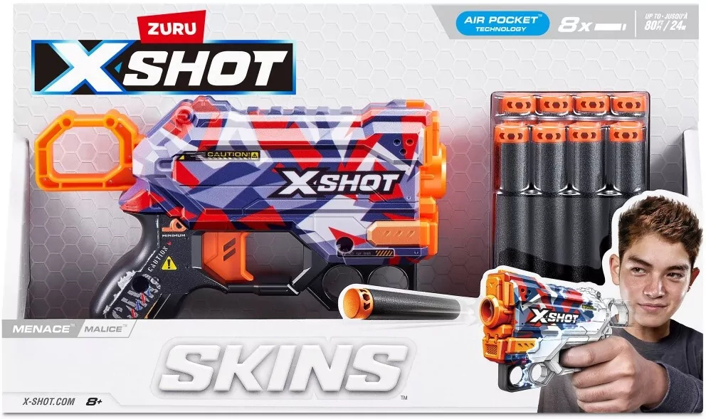 Wyrzutnia SKINS MENACE (8 Strzałek) wzór Malice - tantis.pl