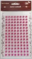 Stiker z kryształkami Kwiaty j.różowe 8mm - tantis.pl