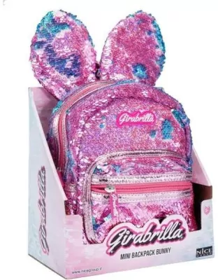 Girabrilla plecak cekinowy króliczek fiolet